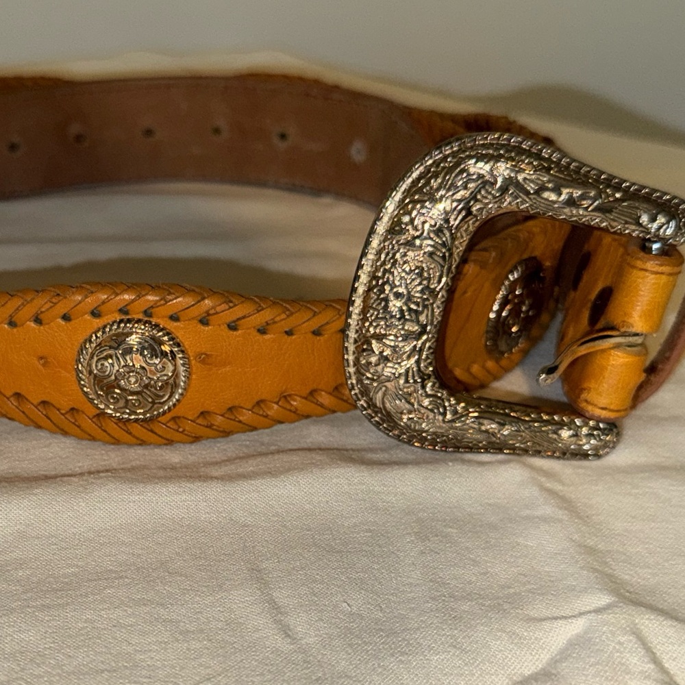 Vintage Ostrich Belt